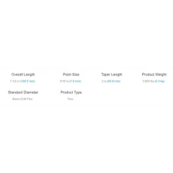 Ajax 11/16X7-1/2 Barrel Drift Pin 633