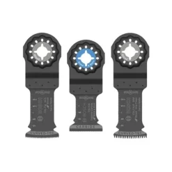 Bosch 1-1/4" Starlock High-Carbon Steel Xtra-clean Clean Carbide Plunge Cut Blades 3 pk. OSL003VP