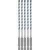 Bosch 5/32" x 6" Blue Granite Turbo Carbide Hammer Drill Bits (5 Pack) HCBG0205T