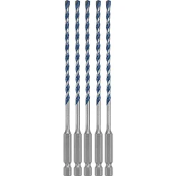 Bosch 5/32" x 6" Blue Granite Turbo Carbide Hammer Drill Bits (5 Pack) HCBG0205T