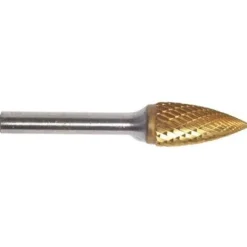 Champion Titanium Coated 3/8" x 3/4" Solid Carbide Die Grinder Burs Tree Pointed SG3-IPAC