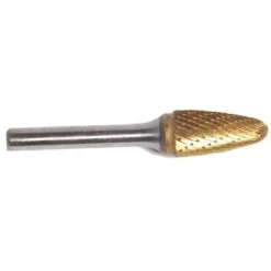 Champion Titanium Coated 3/8" x 3/4" Solid Carbide Die Grinder Burs Tree w/Radius SF3-IPAC