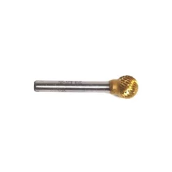 Champion Titanium Coated 3/8 x 5/16" Solid Carbide Die Grinder Burs Ball Shape Medium SD3-IPAC