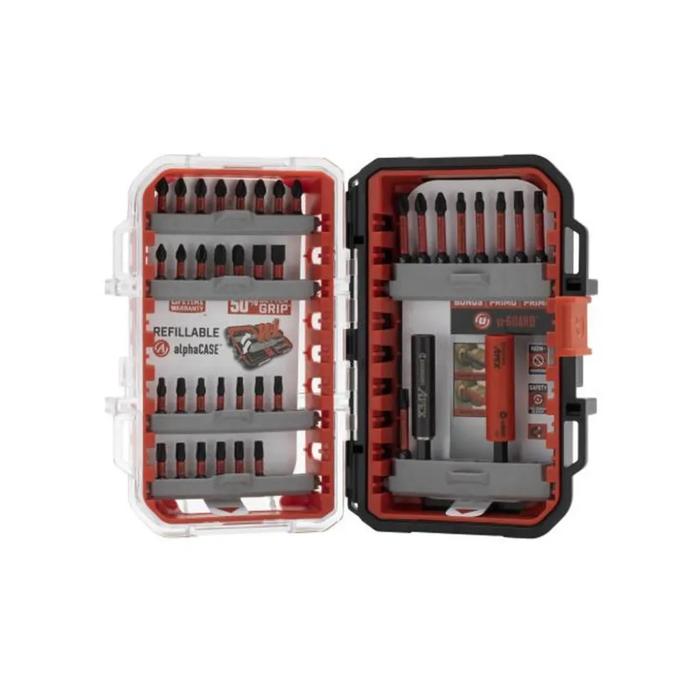 Crescent Tools 38 Piece VORTEX Driver Bits alphaCASE Set CAVSET-38