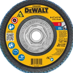 DeWalt 4-1/2" x 5/8-11" Flap Disc T29 Zirconia 40 Grit DWA8206H