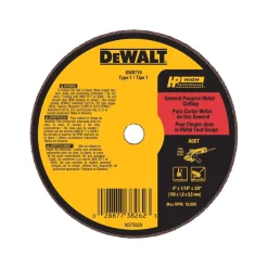 DeWalt 4" x 1/8" x 3/8" A24R Die Grinding Wheel DW8718