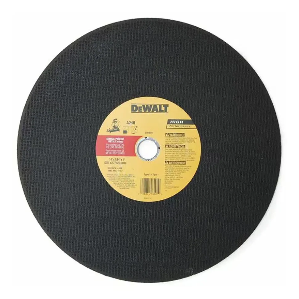 DeWalt 14" x 7/64" x 1" Cut-Off Wheel Metal Cutting General Purpose DW8001
