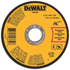 DeWalt 4-1/2" x .045" x 7/8" Cut-Off Wheel General Purpose Metal (10 Pack) DWA8051T10