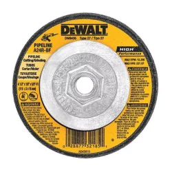 DeWalt 4-1/2" x 1/8" x 5/8"-11 Grinding & Cutting Wheel Pipeliner DW8435