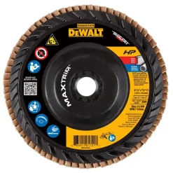 DeWalt MAXTRIM 4-1/2" x 5/8"-11 Flap Disc T27 Trimmable Backer 60 Grit DWA8357HTR