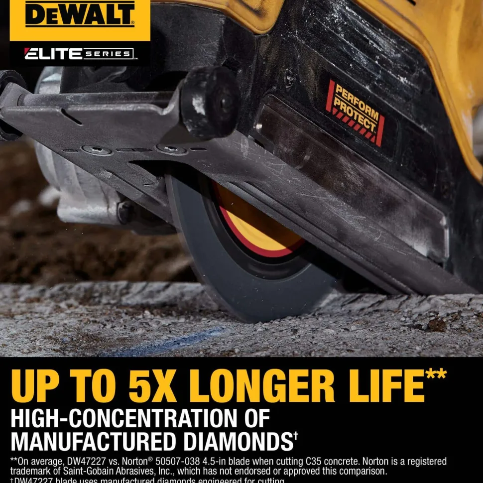 DeWalt Power Tools ELITE SERIES 4-1/2" ALL-PURPOSE DIAMOND BLADE DW47227