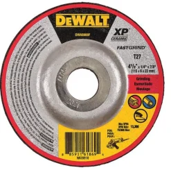 DeWalt XP 4-1/2" x 1/4" x 7/8" Grinding Wheels Ceramic Type 27 DWA8908F