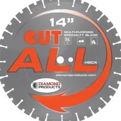 Diamond Products 18" x .125" Cut-All Multi-Purpose High Speed Blade H8CA Concrete 1" Arbor 86709