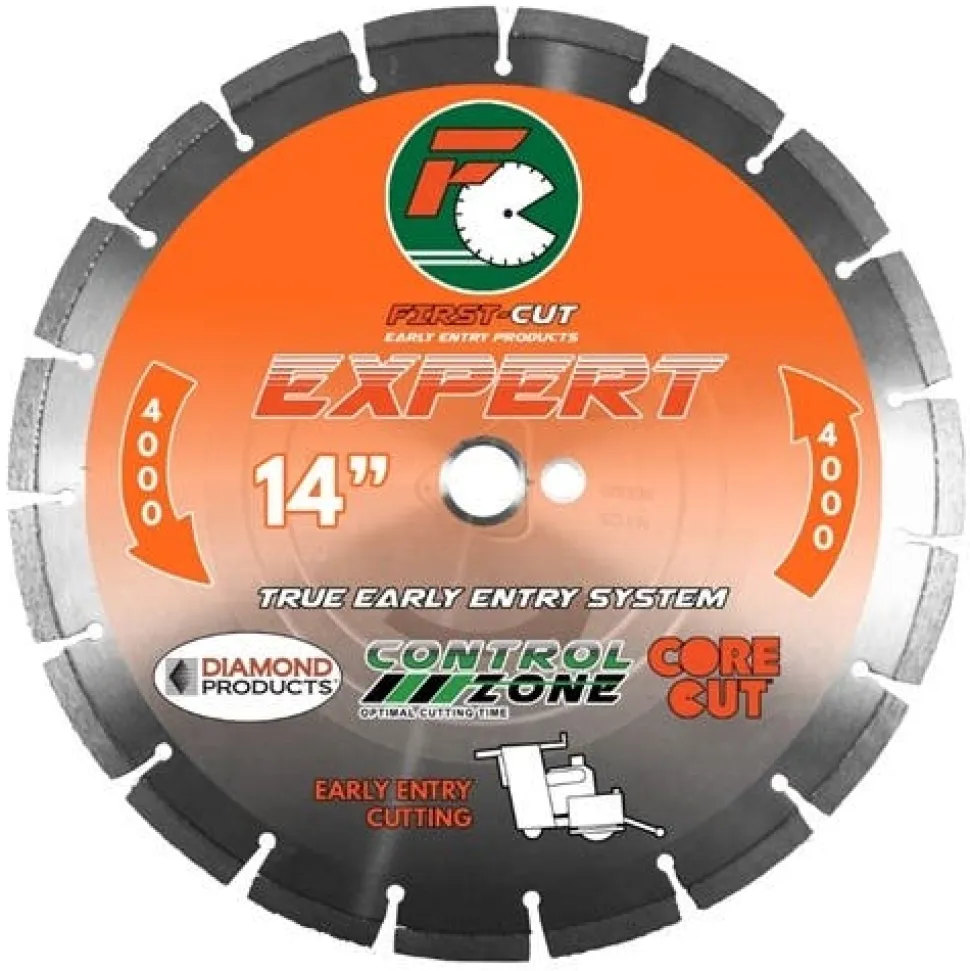 Diamond Products 6" x .095" First-Cut / Soff-Cut Early Entry Concrete Saw Blade 68407