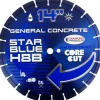 Diamond Products 14" x .125" Star Blue Wet/Dry High Speed Blade H8B Concrete 85261