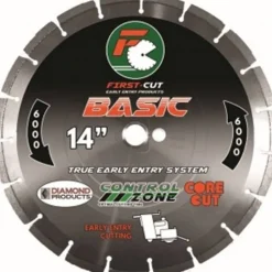 Diamond Products 14" x .125 x 1" Expert First-Cut Early Entry Blade With Triangle Knockout & Skid Plate Expert4000 Bo 64561