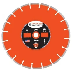Diamond Products 54" x .220 x 1" Heavy Duty Orange Cured Concrete Wet Blade CH51WH