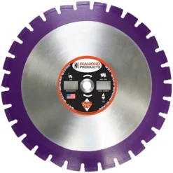 Diamond Products 24" x 155'' x 1" Imperial Purple Asphalt Wet Blade 36824