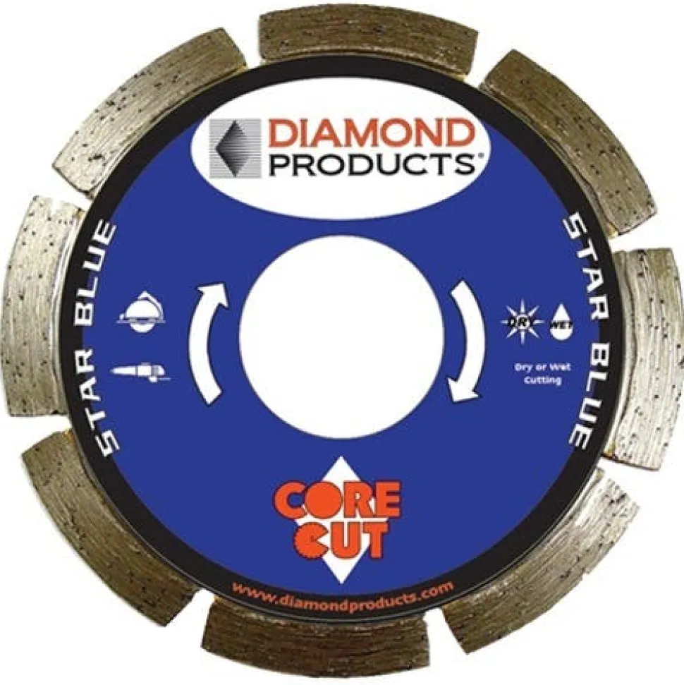Diamond Products 5" x .070" x 7/8" Star Blue Concrete Saw Blade 70461