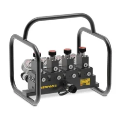 Enerpac Split Flow Hydraulic Manifold with Gauges and Frame For Single-Acting Cylinders SFM41
