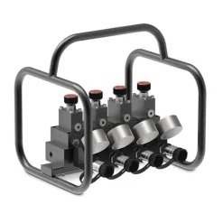 Enerpac Split Flow Hydraulic Manifold with Gauges and Frame For Single-Acting Cylinders SFM41