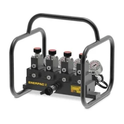 Enerpac Split Flow Hydraulic Manifold with Gauges and Frame For Single-Acting Cylinders SFM41