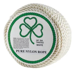 Erin Rope 3 Strand Twisted White Nylon Rope TWN080600