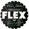 FLEX 7-1/4" 24T Demolition Superior Framing/Forming Circular Saw Blade FA201003-10B