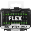 FLEX Impacks 1" Sq2 Impact Driver Bit 20Pc. FA101003-20