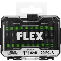FLEX Impacks 1" Sq2 Impact Driver Bit 20Pc. FA101003-20