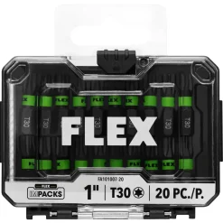 FLEX Impacks 1" T30 Impact Driver Bit 20Pc. FA101007-20