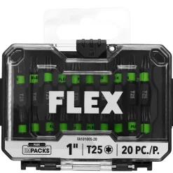 FLEX Impacks 1" T25 Impact Driver Bit 20Pc. FA101005-20