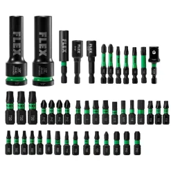 Flex Impacks 45-Piece Impact Driver Bit Set FAM10103-45