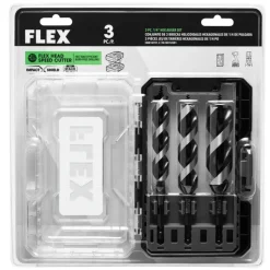 Flex 3-Piece 1/4" Hex Auger SetFAM10701-3