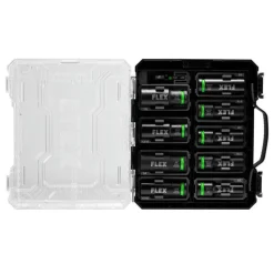 FLEX 10-Piece Thin Wall Deep Well 6-Point 1/2" Drive Impact Nut Socket Set FAM10401-10