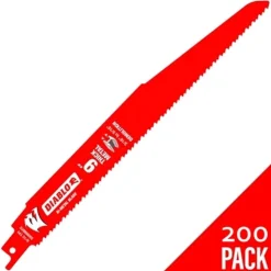 Freud Diablo 9" Steel Demon Thick Bi-Metal 8/10 TPI Reciprocating Saw Blade (200 Pack) DS0908BFD200"