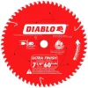 Freud Diablo 7-1/4" 60-Tooth Wood Ultra Finish Circular Saw Blade D0760A