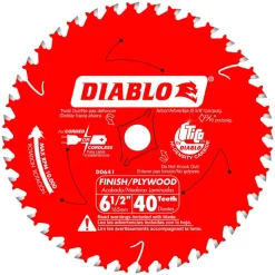 Freud Diablo 6-1/2" 40-Tooth Wood Finish Trim Saw Blade D0641A