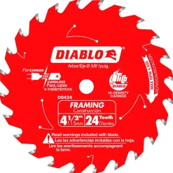 Freud Diablo 4-1/2" x 24 Tooth Framing Trim Saw Blade D0424X