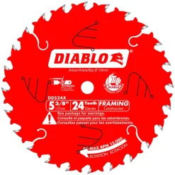 Freud Diablo 5-3/8" x 24 Tooth Framing Trim Saw Blade D0524X