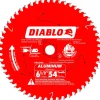 Freud Diablo 6-1/2" x 54 Tooth Medium Aluminum Cutting Saw Blade D0654NA