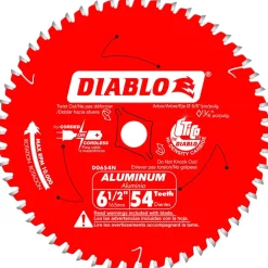 Freud Diablo 6-1/2" x 54 Tooth Medium Aluminum Cutting Saw Blade D0654NA