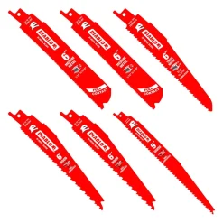 Freud Diablo Bi-Metal Reciprocating Saw Blade Set for Wood and Metal Demolition (6-Piece) DS006S