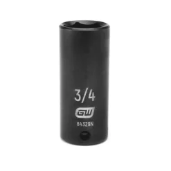 Gearwrench 3/8" Drive 6 Point Deep Impact SAE Socket 3/4" 84329N