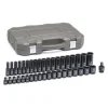 Gearwrench 39 Piece 1/2" Metric Standard & Deep Impact Socket Set 84948N