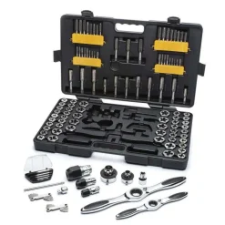 Gearwrench 114 Piece SAE/Metric Ratcheting Tap and Die Set 82812