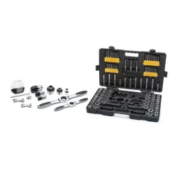 Gearwrench 114 Piece SAE/Metric Ratcheting Tap and Die Set 82812