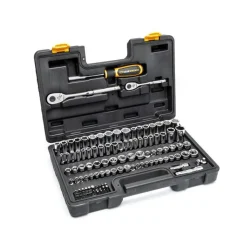 Gearwrench Tools 115 Piece 1/4”, 3/8” Dr. SAE/MM Mechanics Hand Tool Racing Set 88001