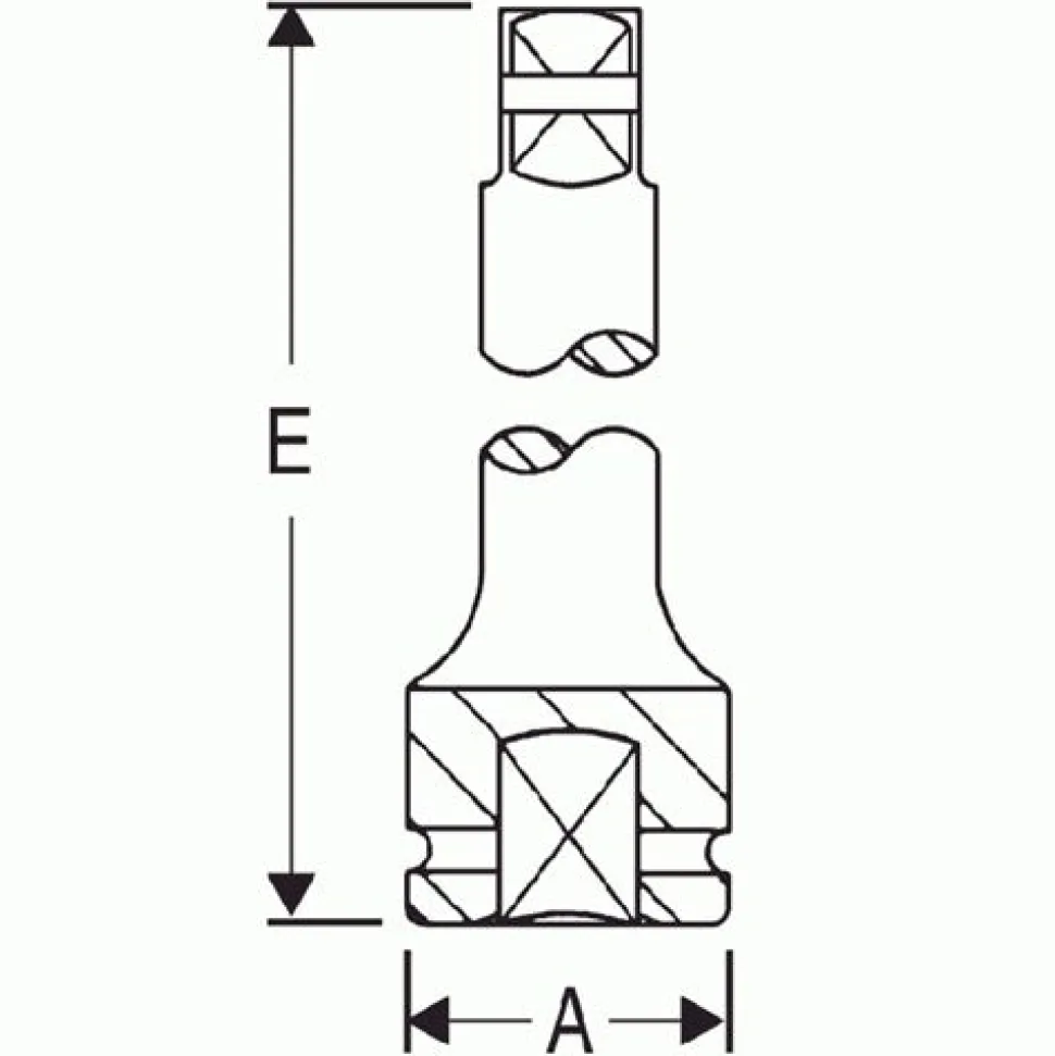 Grey Pneumatic 1" Drive 7" Length Pin Hole Extension 4007E