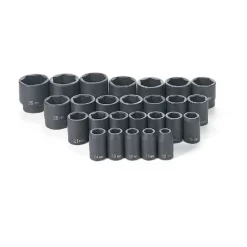 Grey Pneumatic 1/2" Drive Standard Length Impact Set (Metric) 1326M